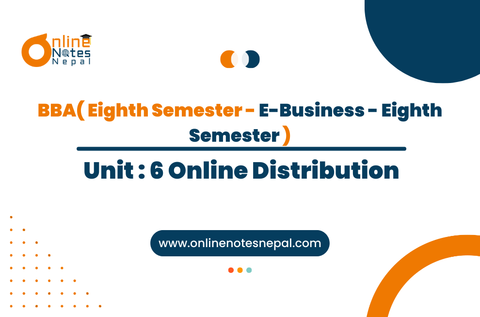 Unit: 6 Online Distribution